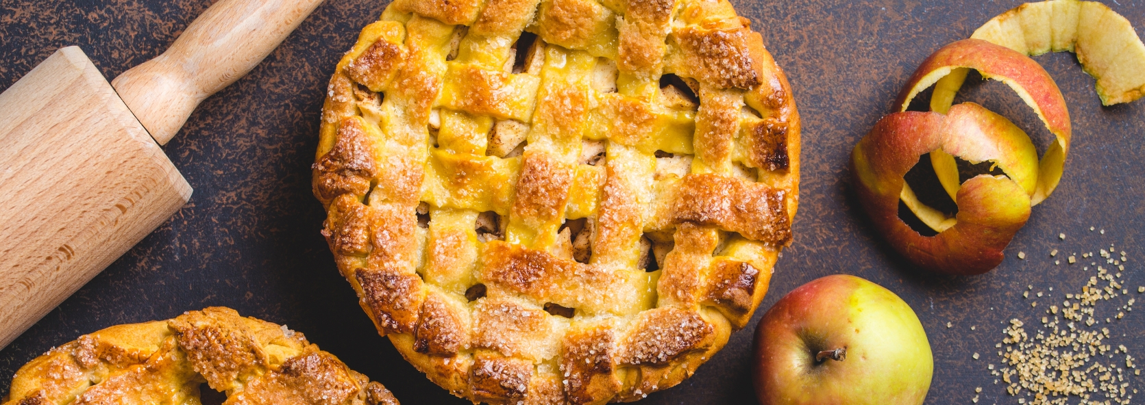 Holiday pies with seasonal fruits